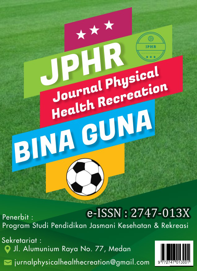 					View Vol. 7 No. 1 (2026): Journal Physical Health Recreation (JPHR)
				